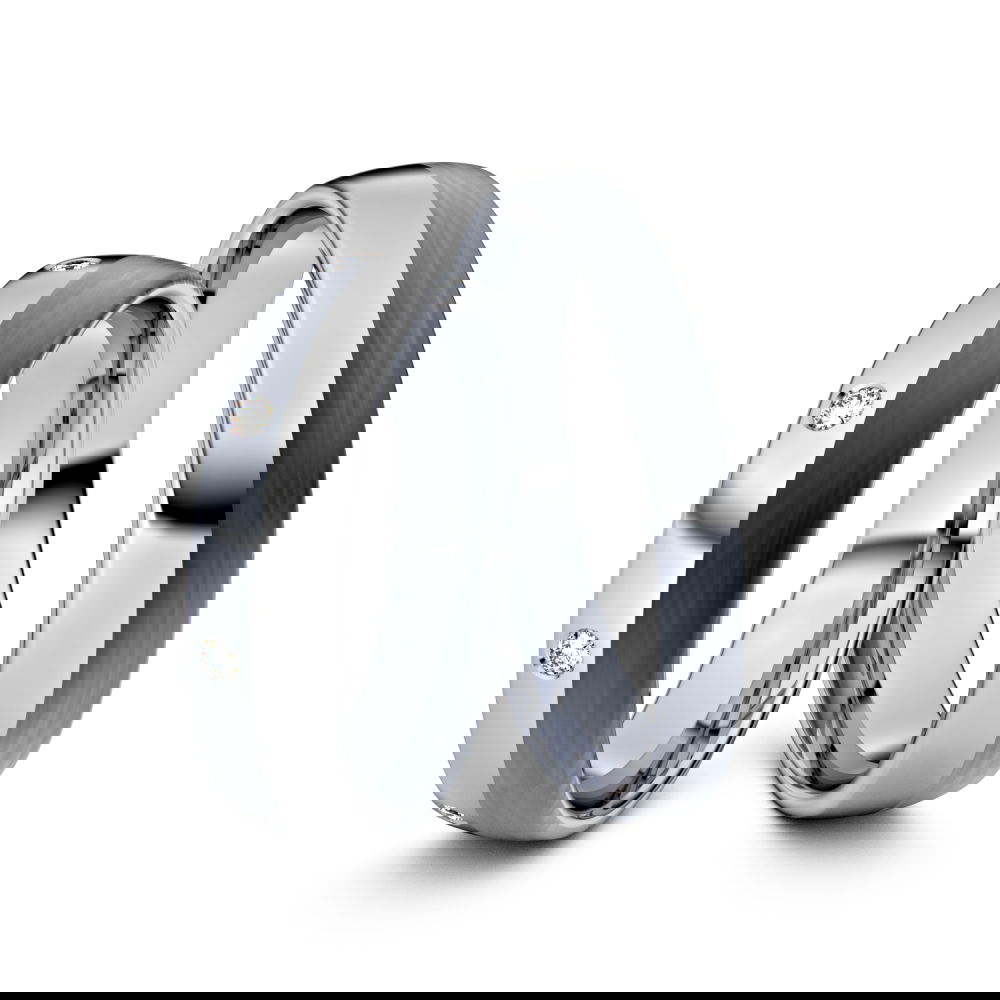 Trauringe Chicago 950er Platin - 0415