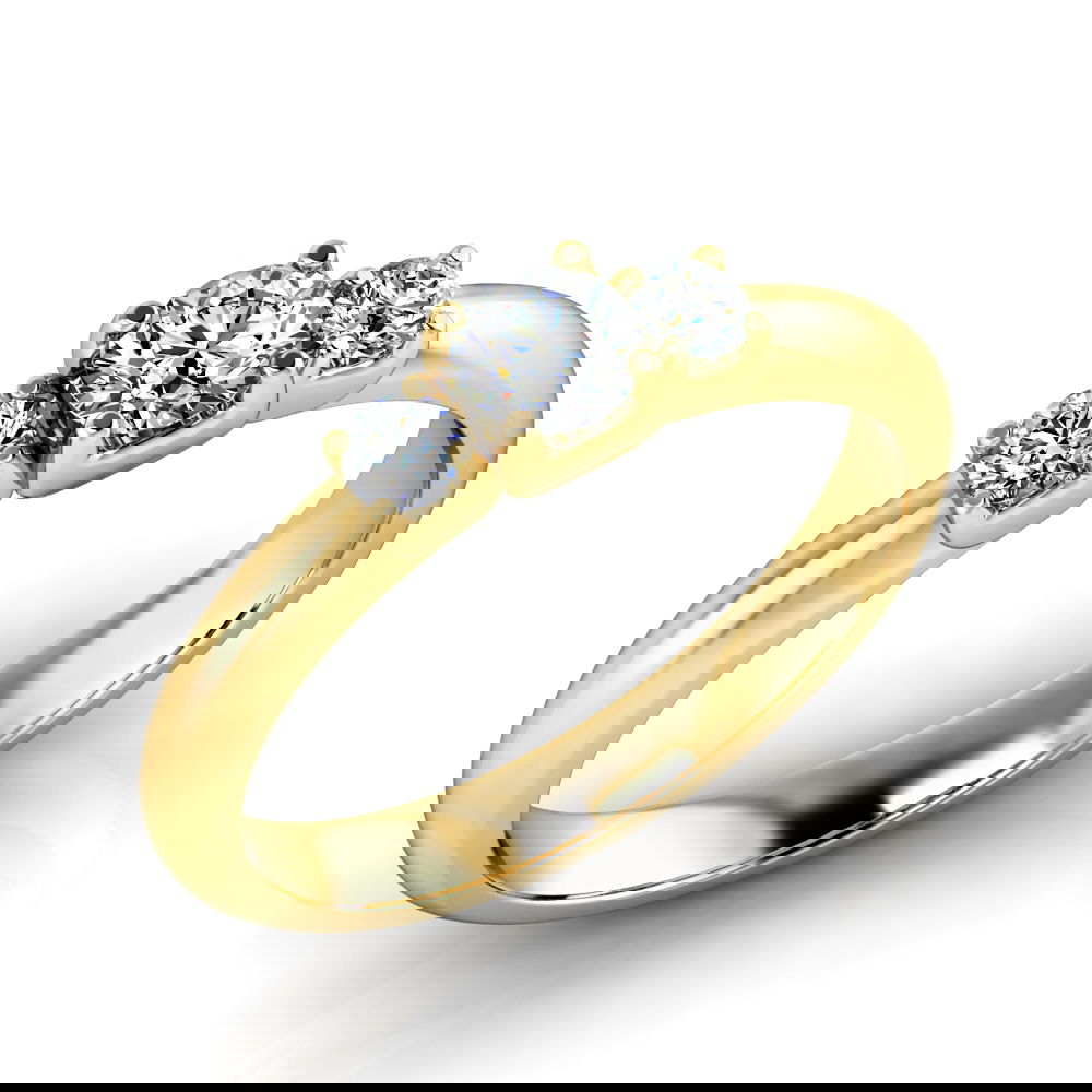 Verlobungsring VR13 750er Gelbgold - 8434