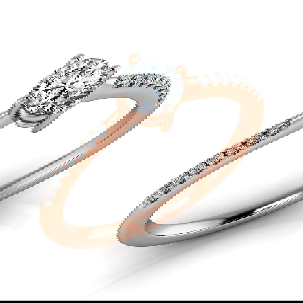 Verlobungsring VR18 585er Rotgold - 0361