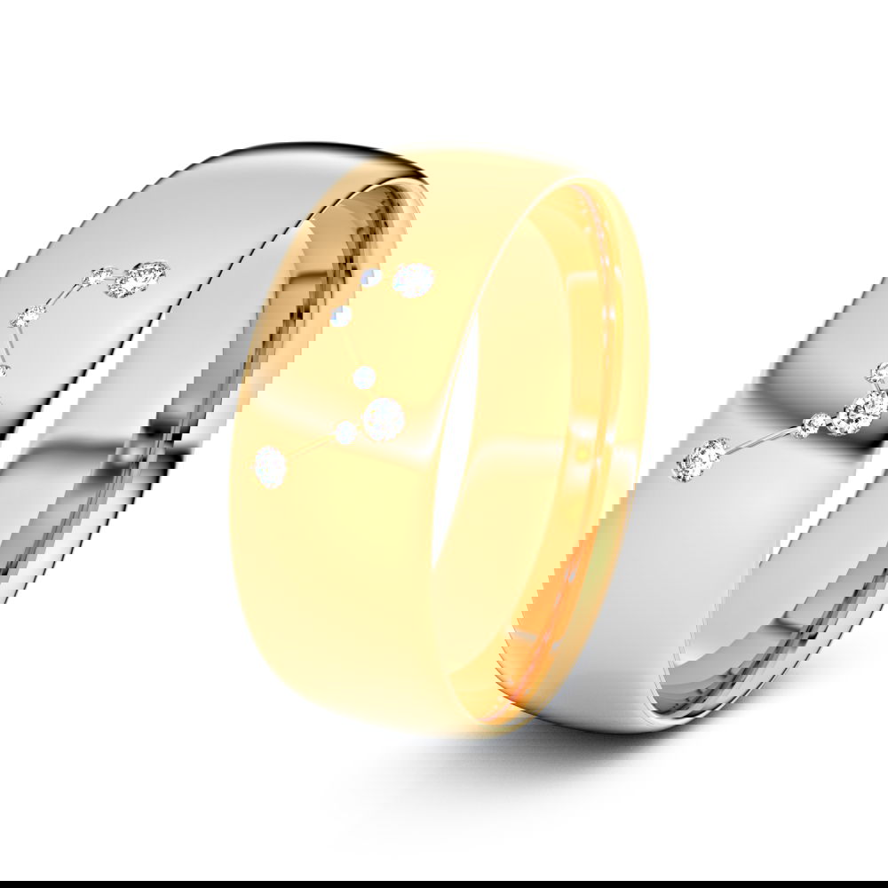 Sternzeichenring Widder 585er Roségold - 8629