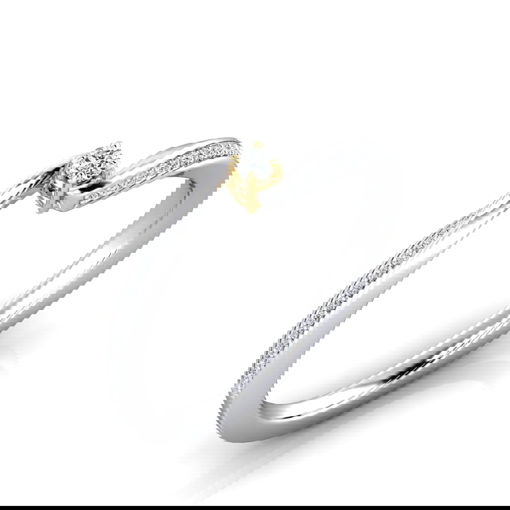 Verlobungsring VR32 750er Weiß-/Gelbgold - 5315