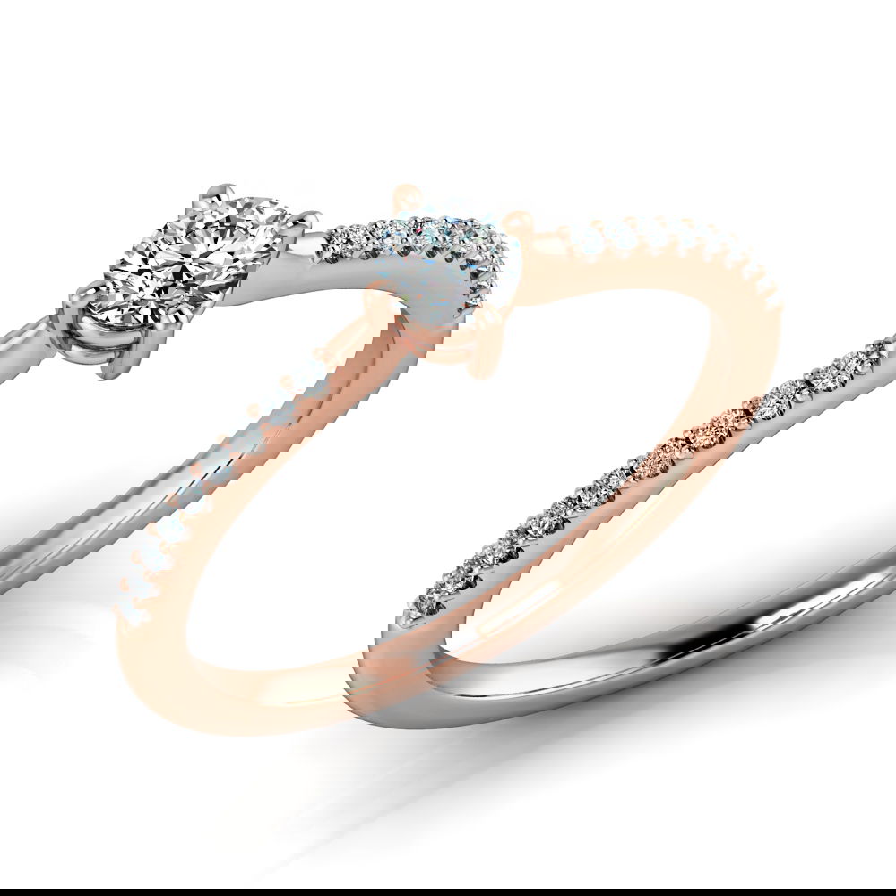 Verlobungsring VR18 750er Rotgold - 0413