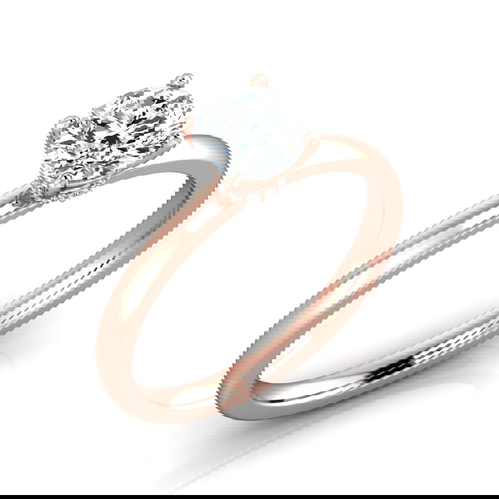 Verlobungsring VR38 750er Rotgold - 7691