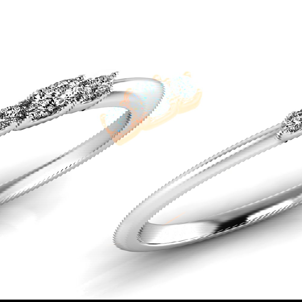 Verlobungsring VR13 585er Weiß-/Rotgold - 8502