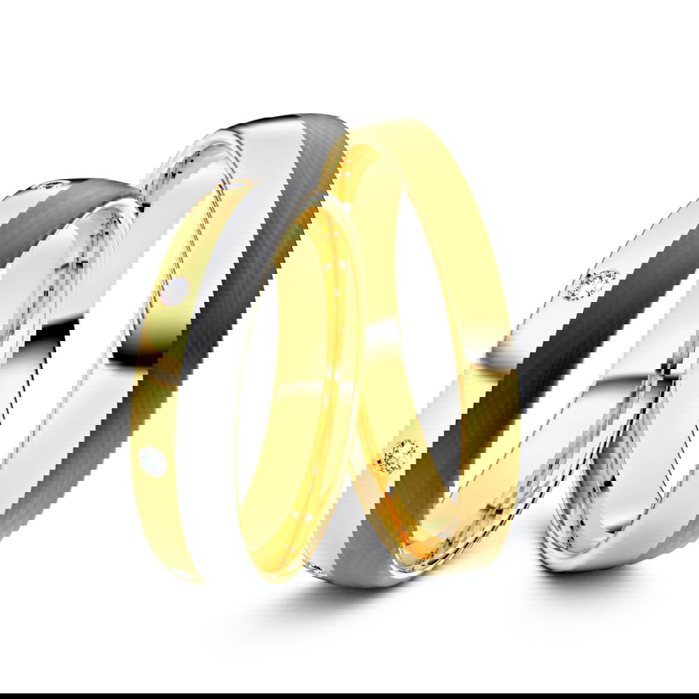 Trauringe Chicago 585er Gelbgold - 0410