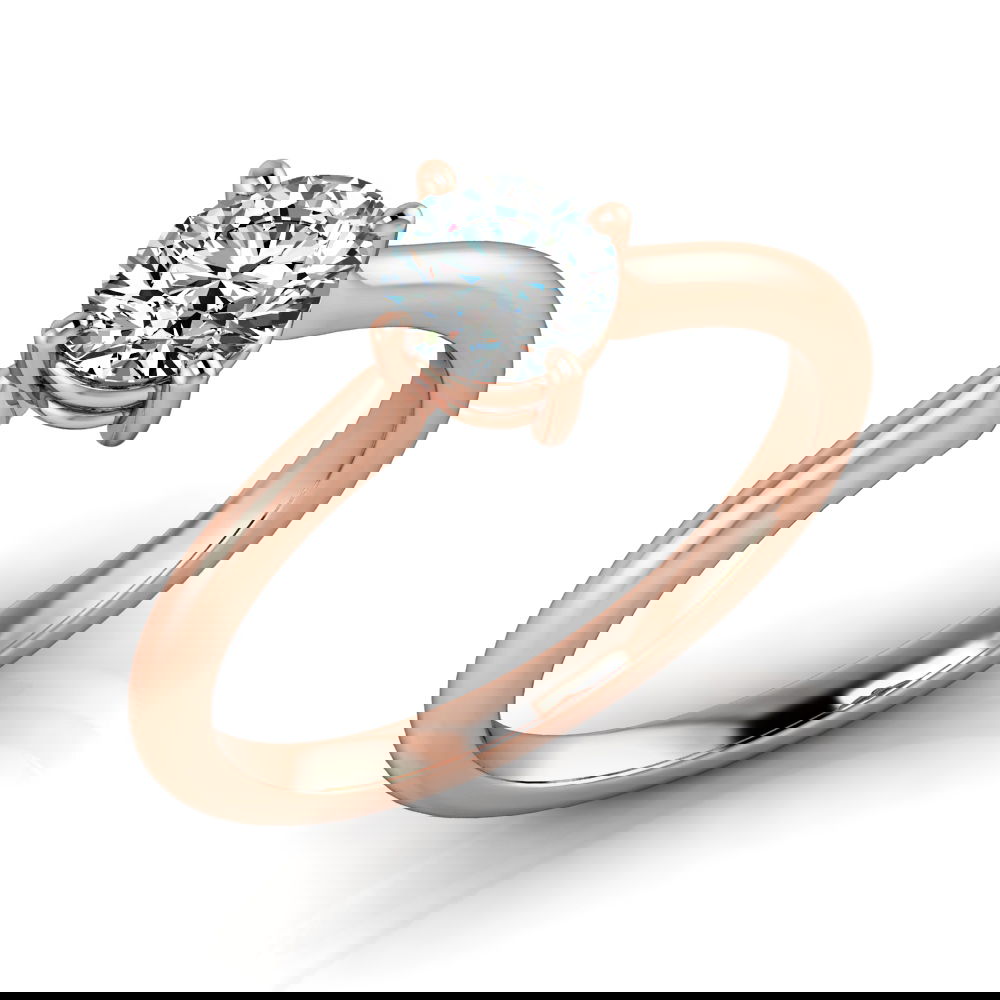Verlobungsring VR17 585er Rotgold - 0215