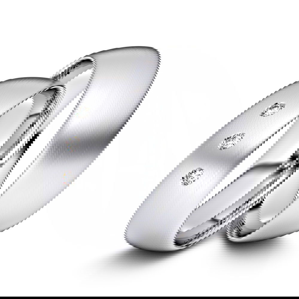 Partnerringe / Freundschaftsringe Freiberg 925er Silber - 5244