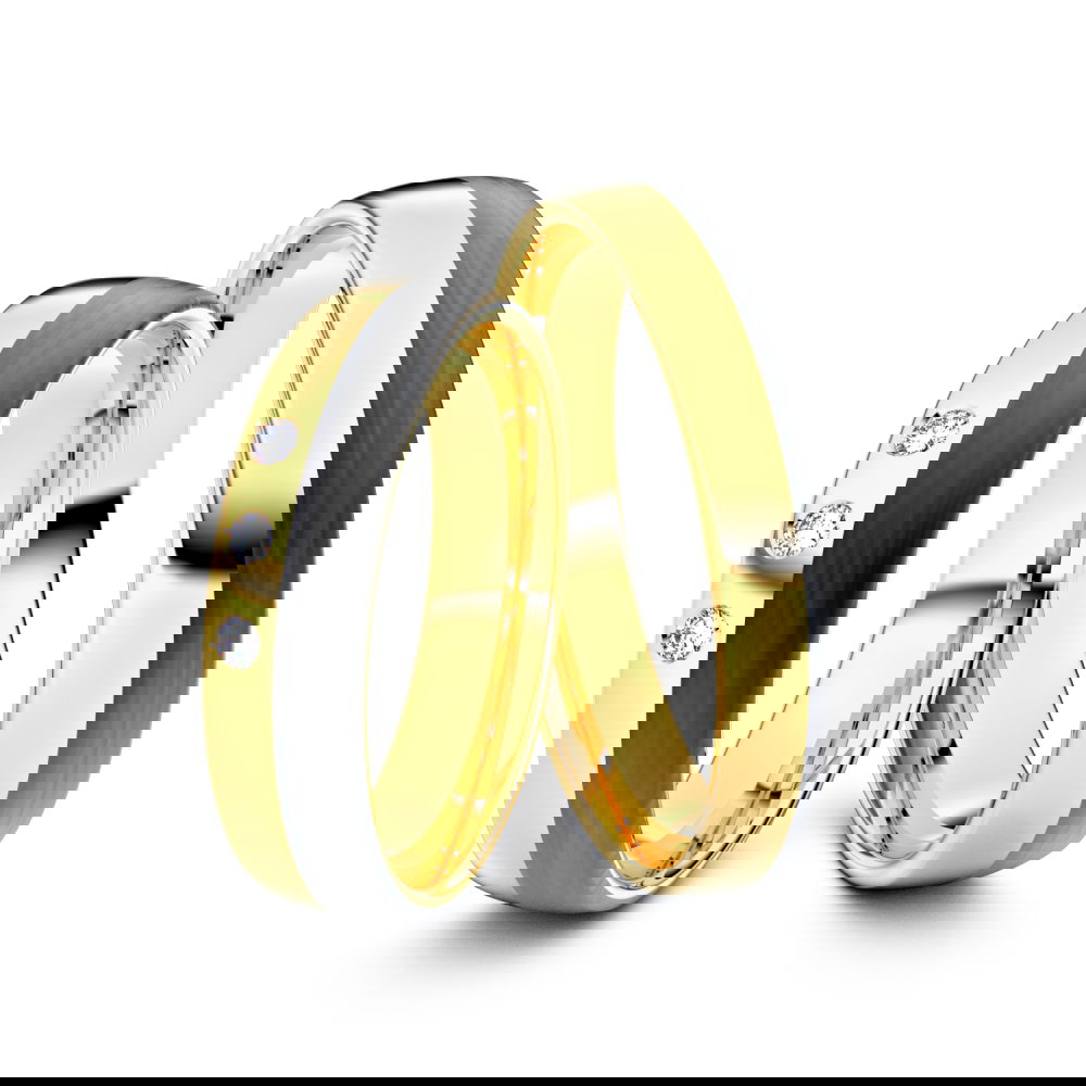 Trauringe Chicago 750er Gelbgold - 0376