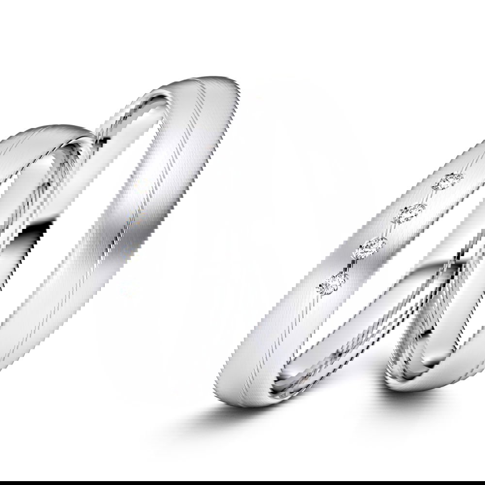 Partnerringe / Freundschaftsringe Kiel 925er Silber - 5165