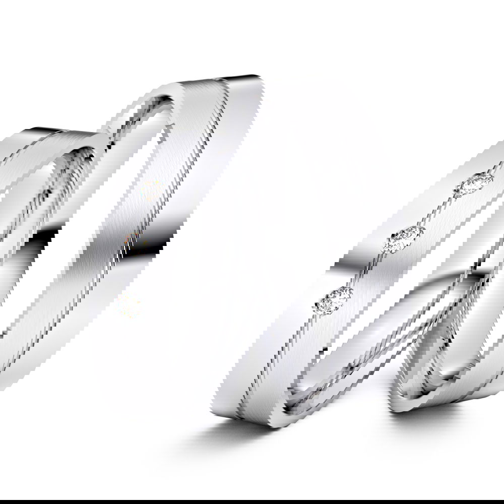 Partnerringe / Freundschaftsringe Frankenthal 925er Silber - 5251